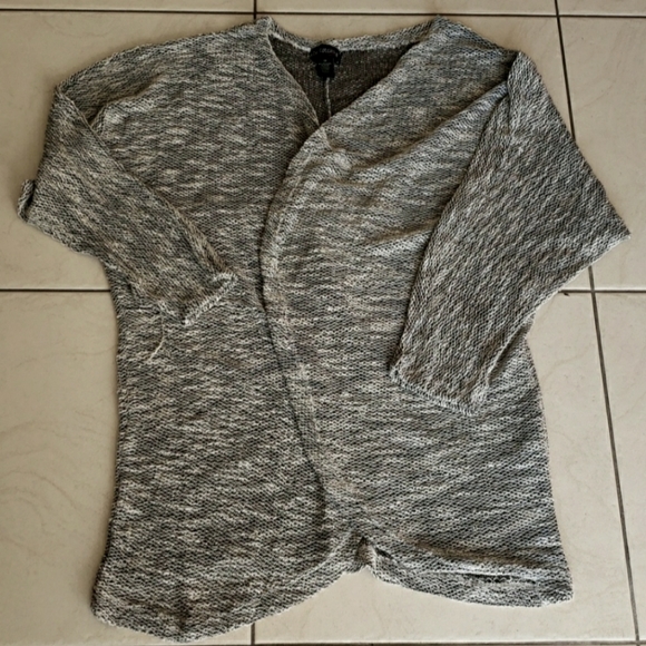 #10460-10 💥Women's Waffle Knit Cardigan,2X and 3X,White/Black and Cream/Black. - Picture 5 of 7